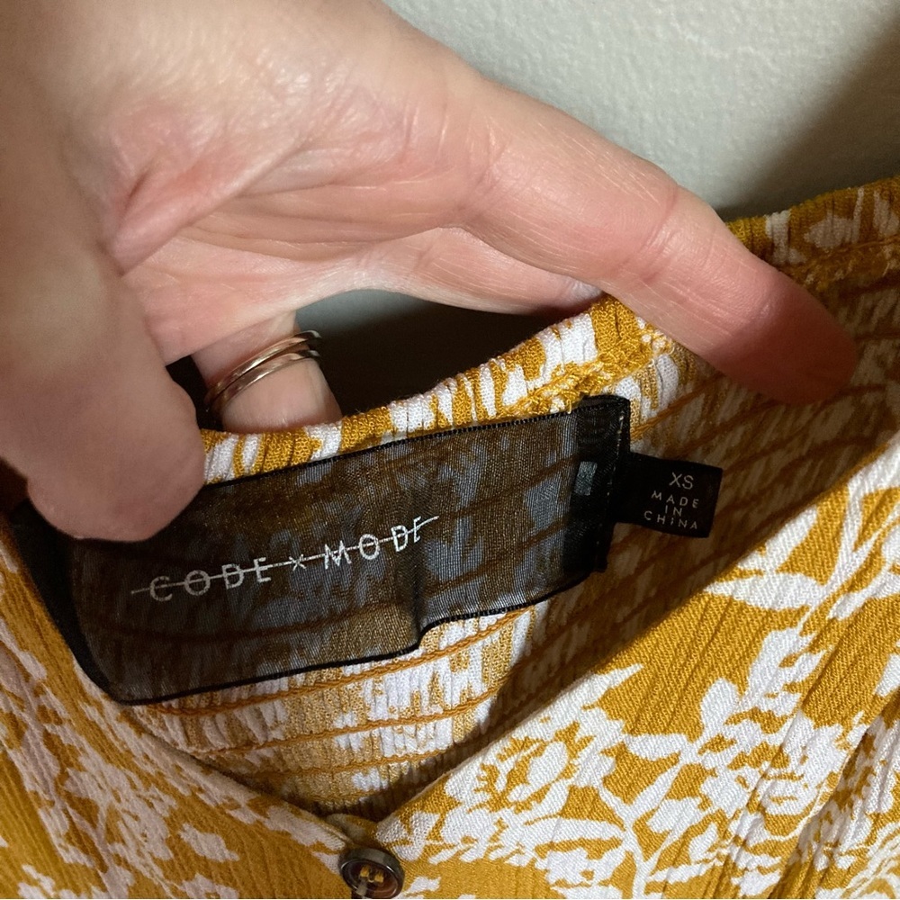 Code Mode Yellow Jumpsuit Size Xs - image 4